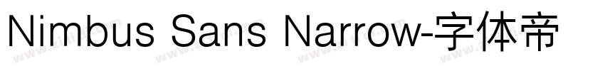 Nimbus Sans Narrow字体转换